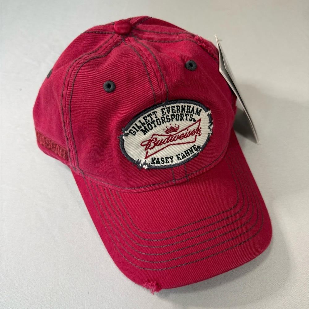 NASCAR Kasey Kahne Budweiser Chase Authentics Distressed Hat NWT Y2K Racing‎